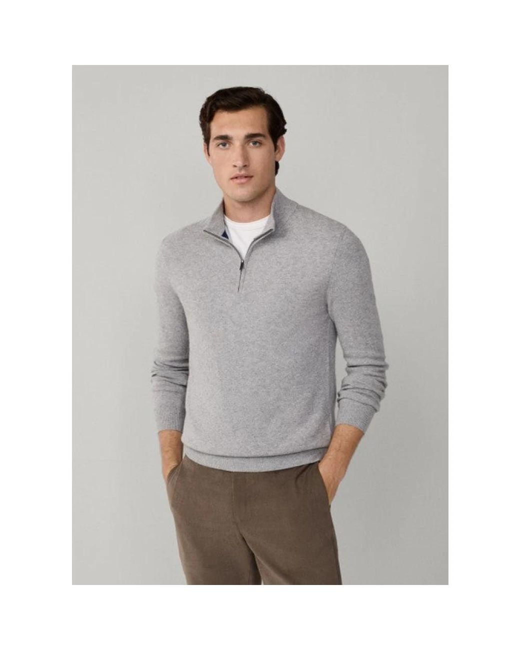 Turtlenecks Hackett de hombre de color Gray