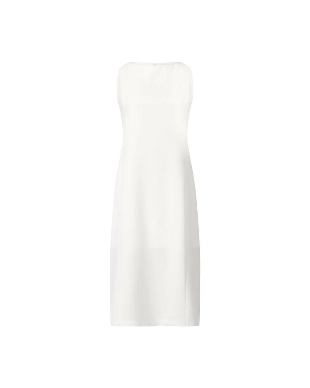 Kiltie Kleedjes ,Wit ,Klassieke Mouwloze Midi-Jurk in het White