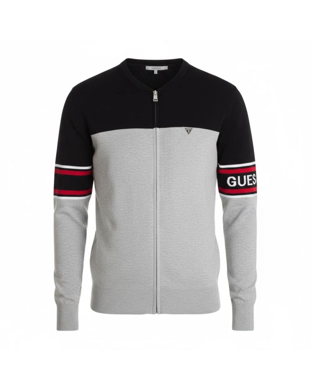 Guess Biker Zip Cardigan in Black für Herren