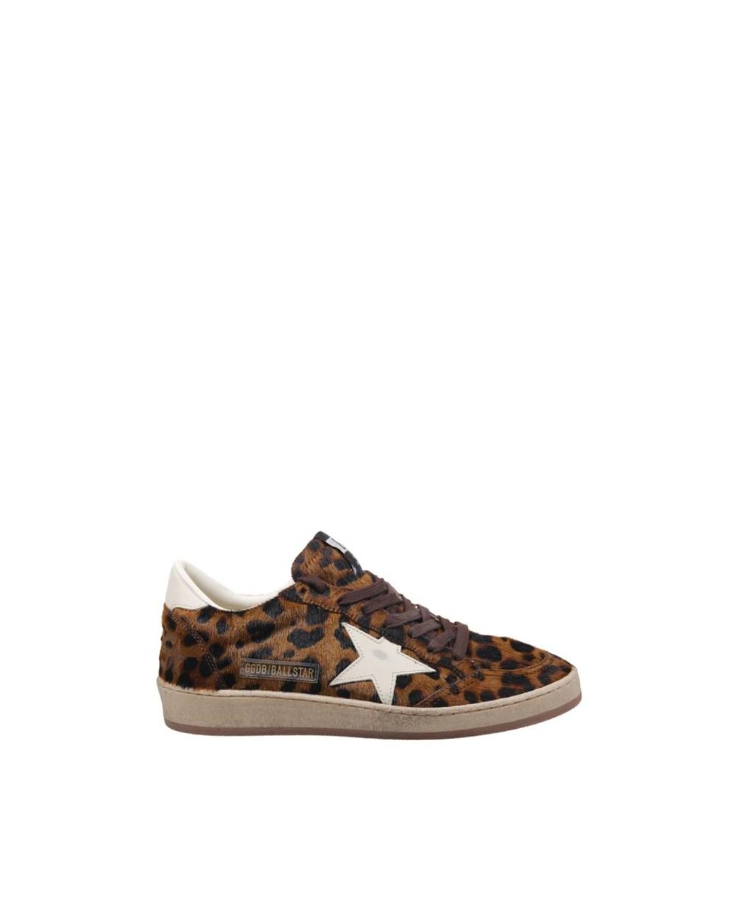 Golden Goose Deluxe Brand Brown Ball Star Leather Sneakers