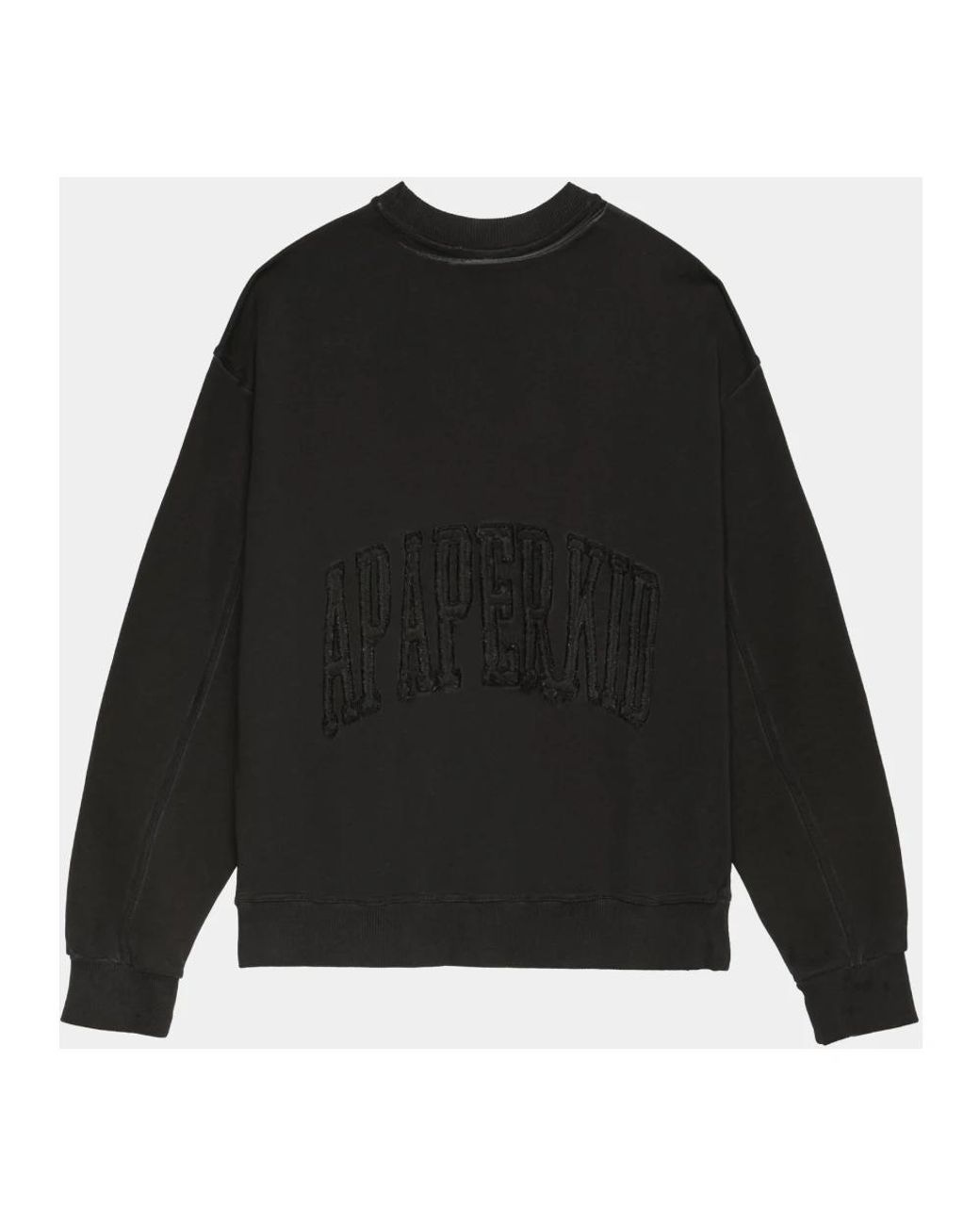 A PAPER KID Black Sweatshirts for men