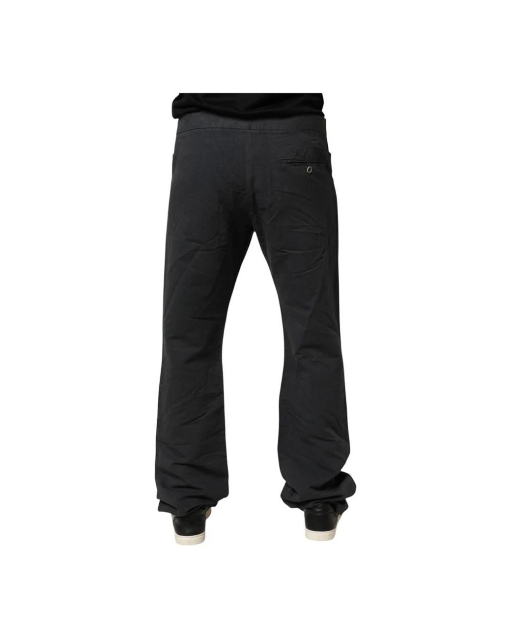 Just Cavalli Black Wide Trousers for men