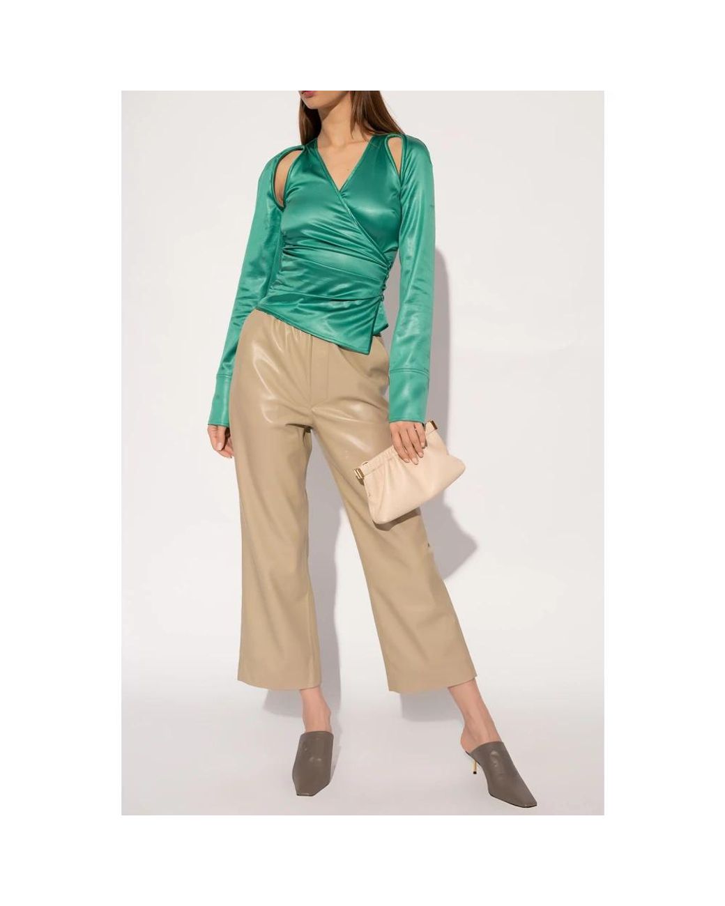 Nanushka Green Blouses