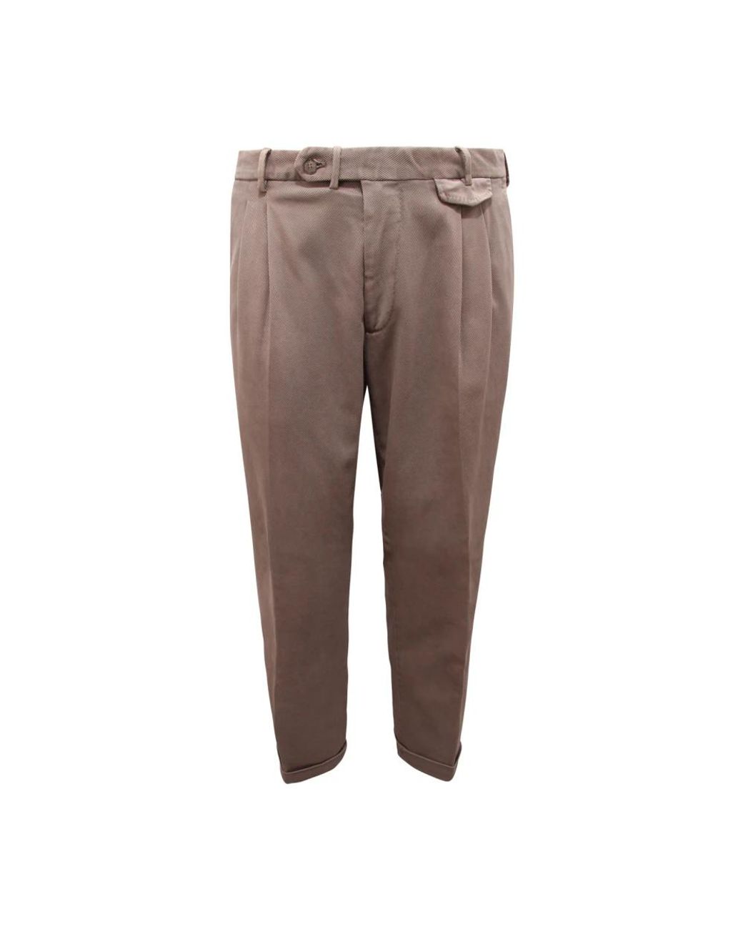 Santaniello Brown Suit Trousers for men