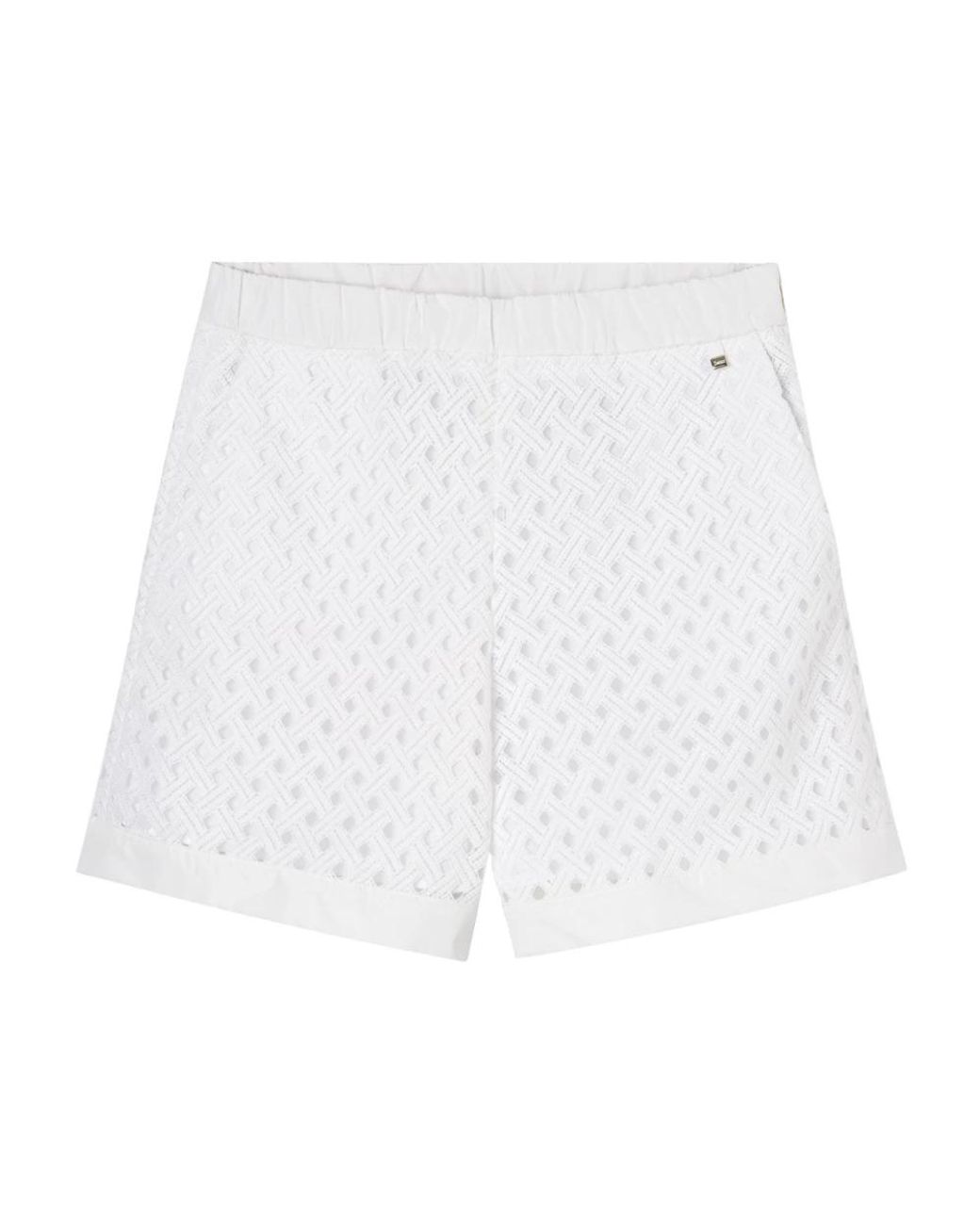 Herno White Short Shorts
