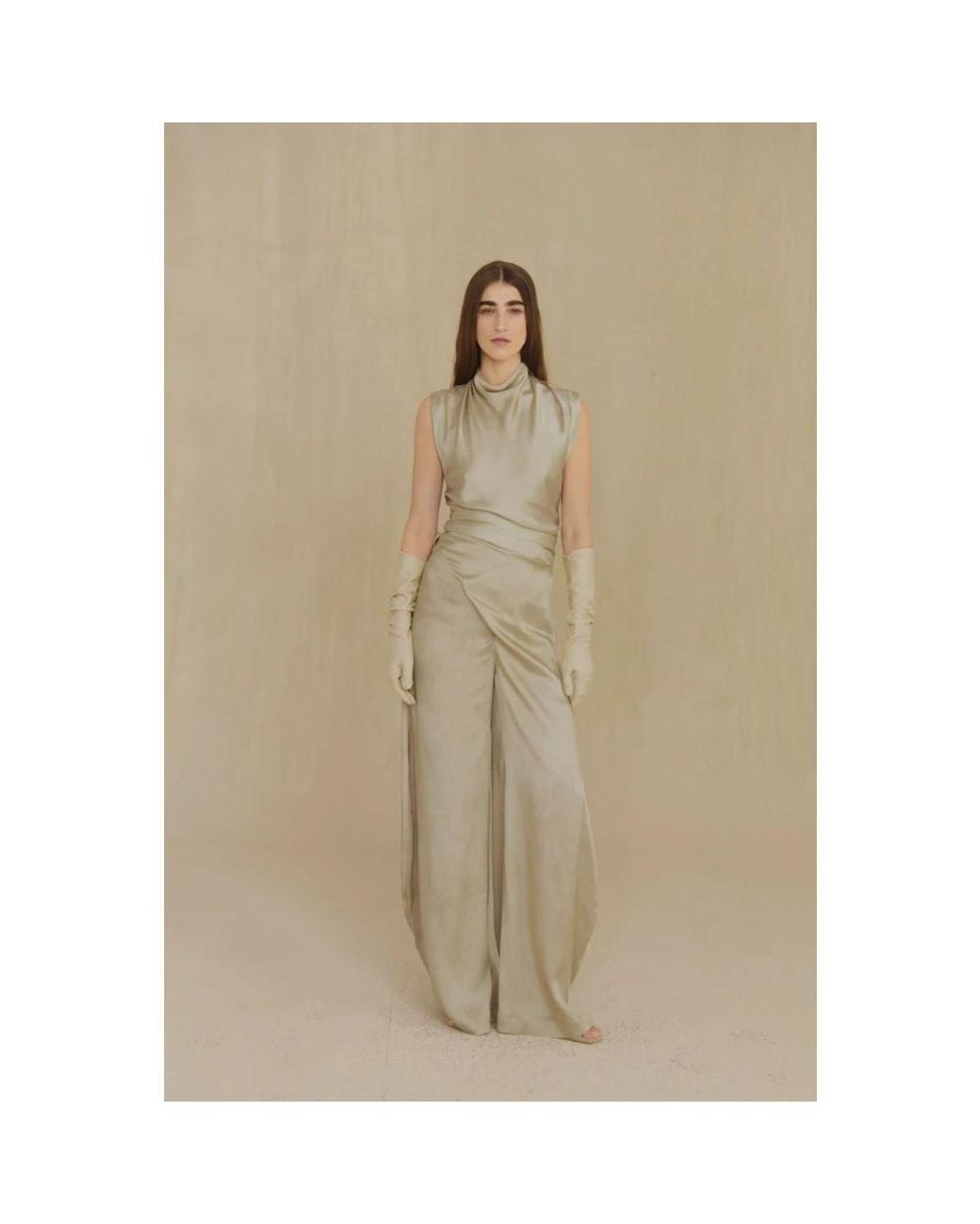 Cortana Natural Sleeveless Tops