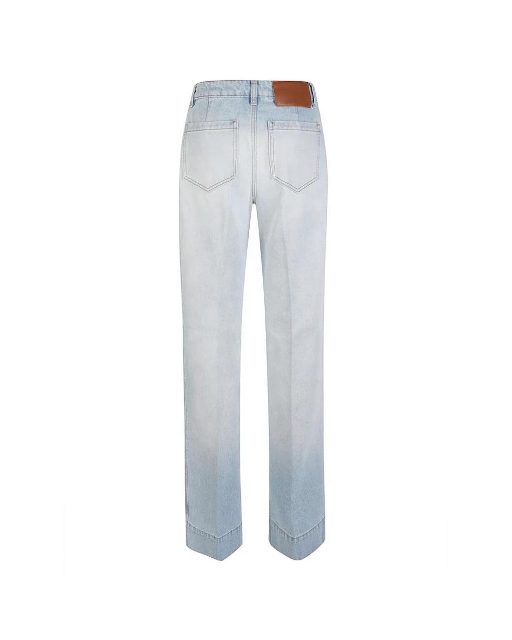 Victoria Beckham Blue Straight Fit Jeans
