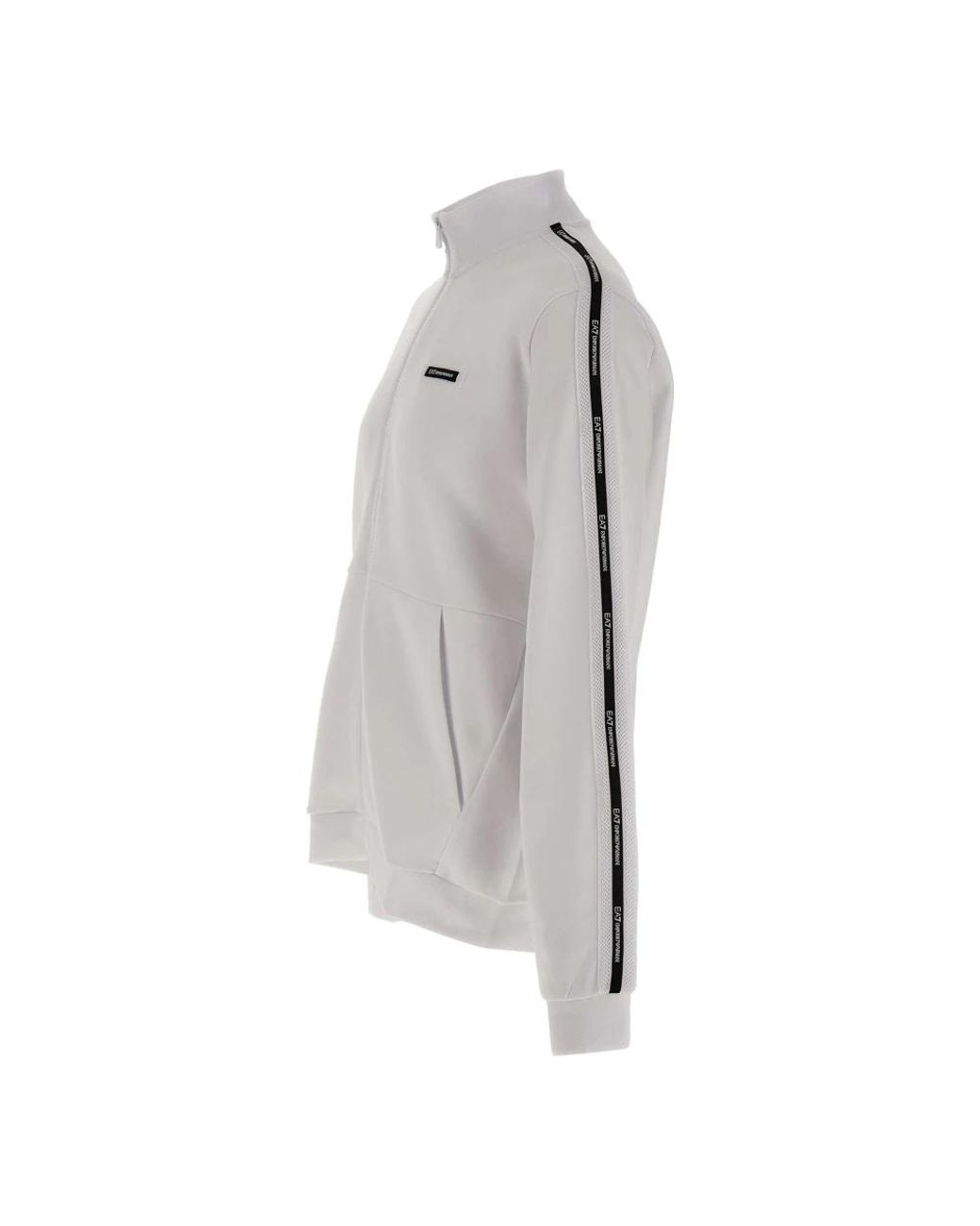 EA7 Gray Zip-Throughs for men
