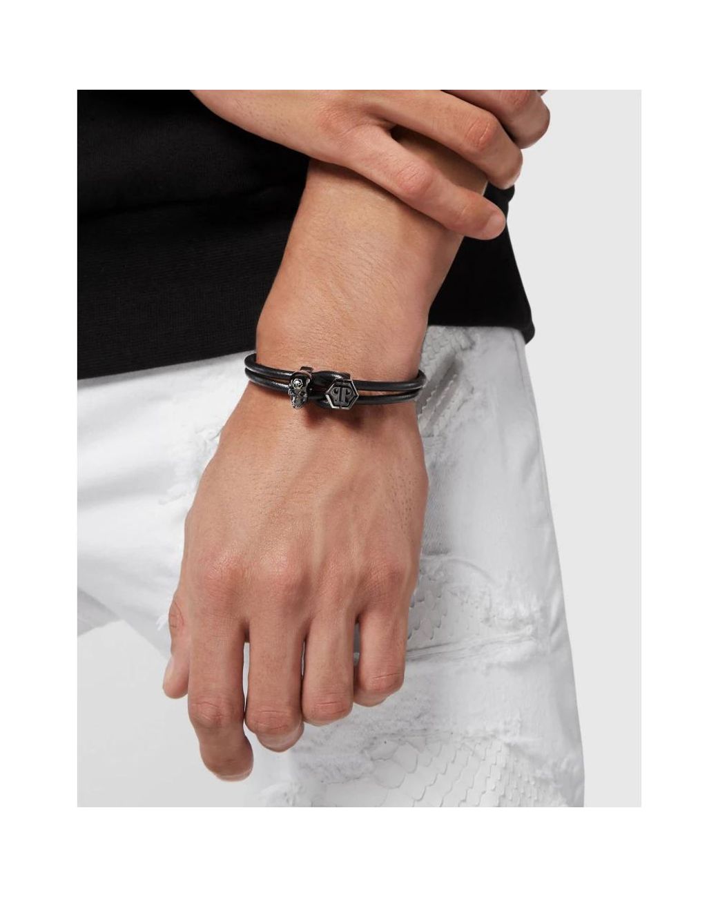 Bracelets Philipp Plein pour homme en coloris Black