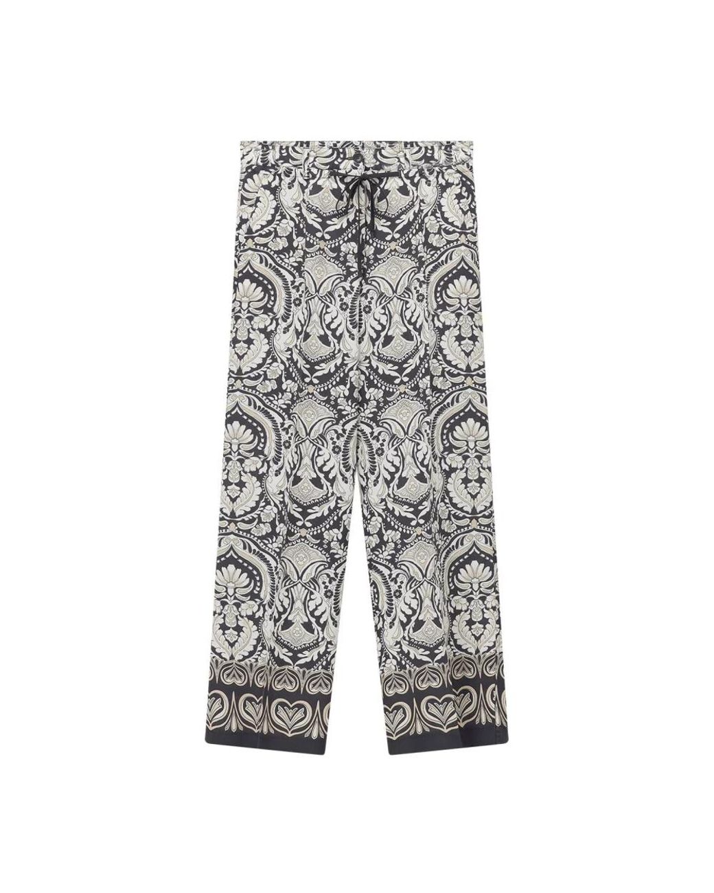 Cambio Gray Wide Trousers