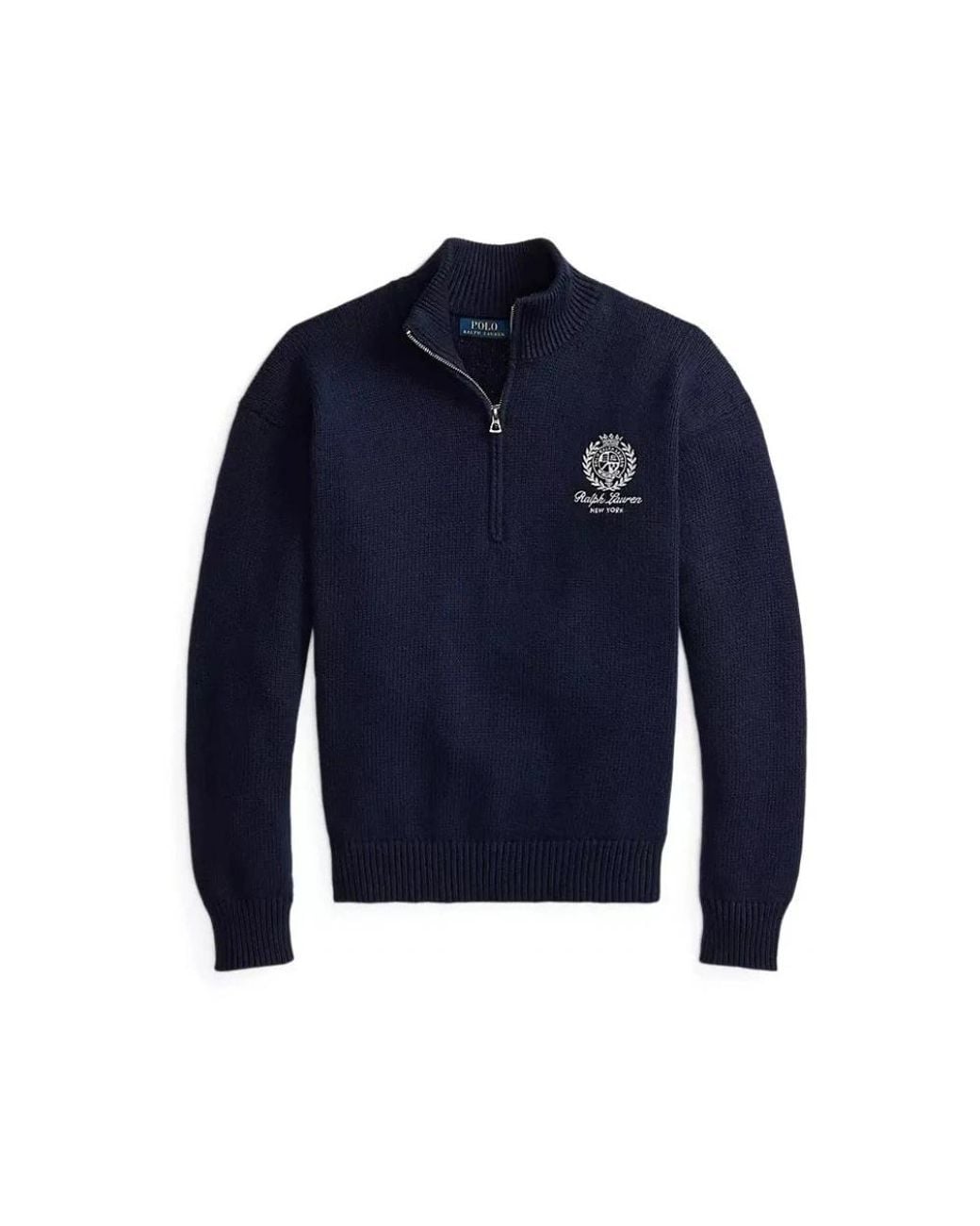Polo Ralph Lauren Blue V-Neck Knitwear for men