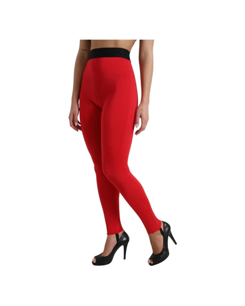 Dolce & Gabbana Red Leggings