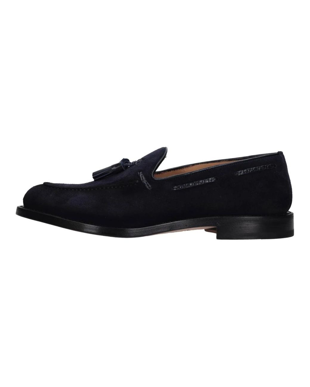 Fabi Schoenen ,Blauw ,Suède Loafers in het Black voor heren