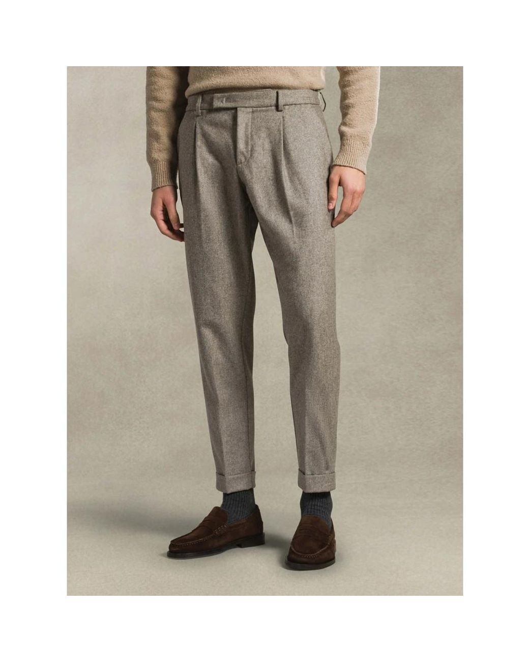 Suit Trousers Cruna de hombre de color Gray