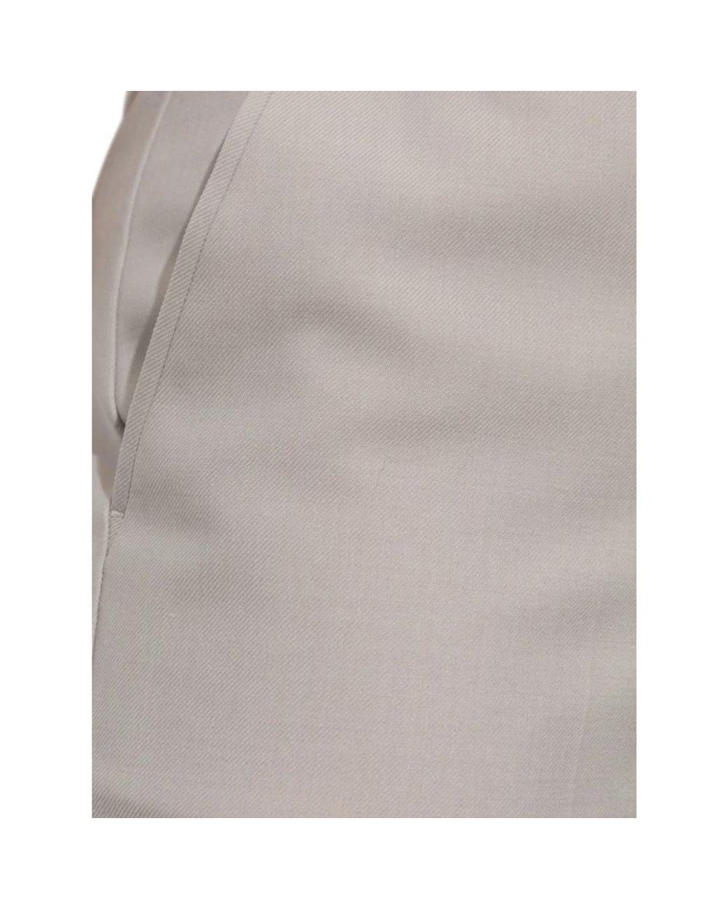 Victoria Beckham Gray Straight Trousers