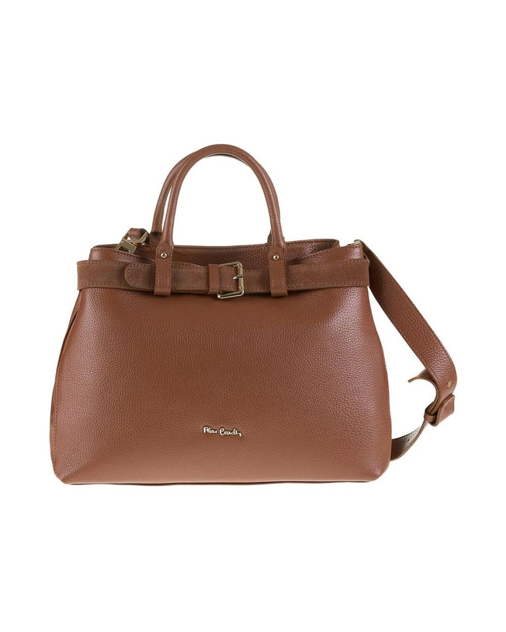 Pierre Cardin Brown Ledertasche