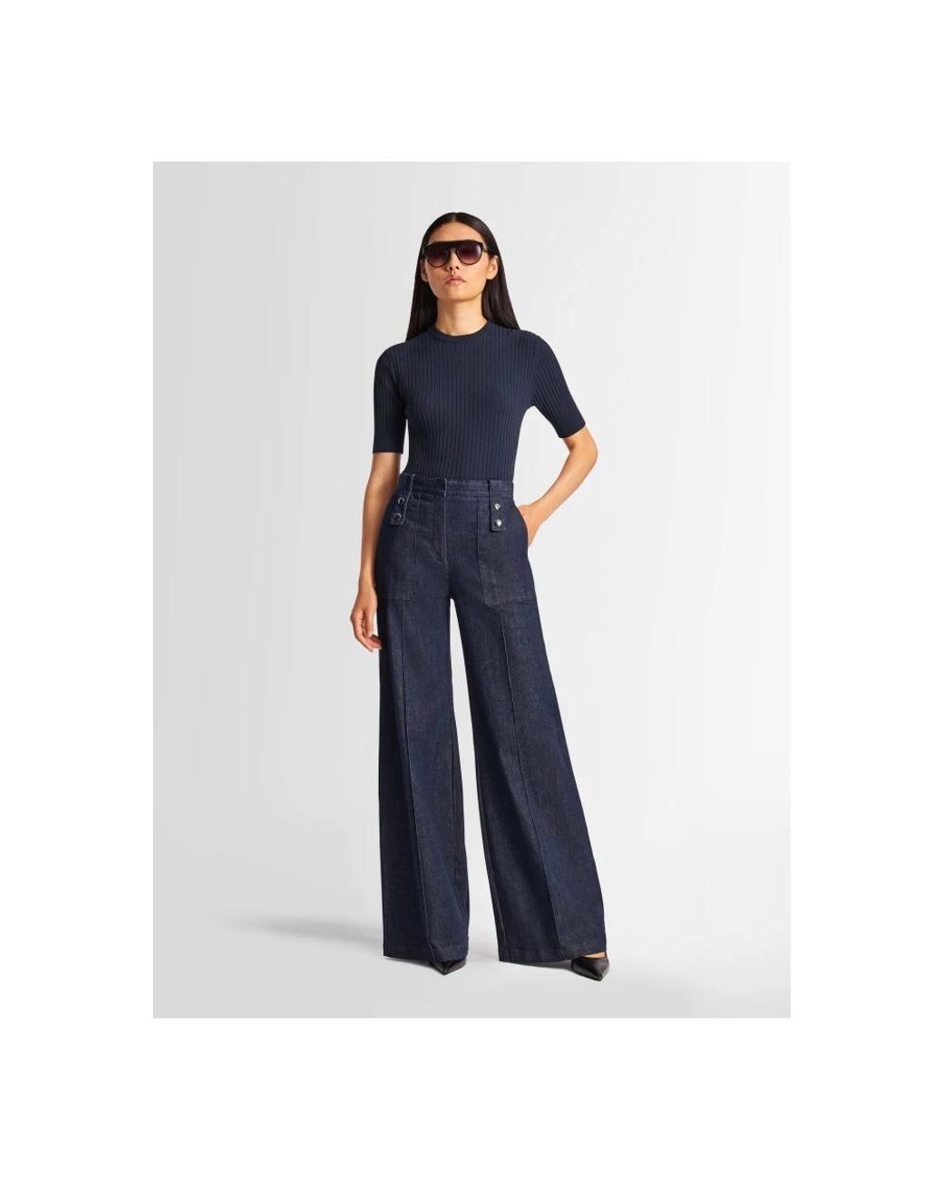 Fusalp Blue Round-Neck Knitwear
