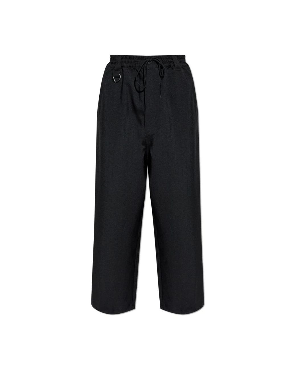 Y-3 Black Wide Trousers for men