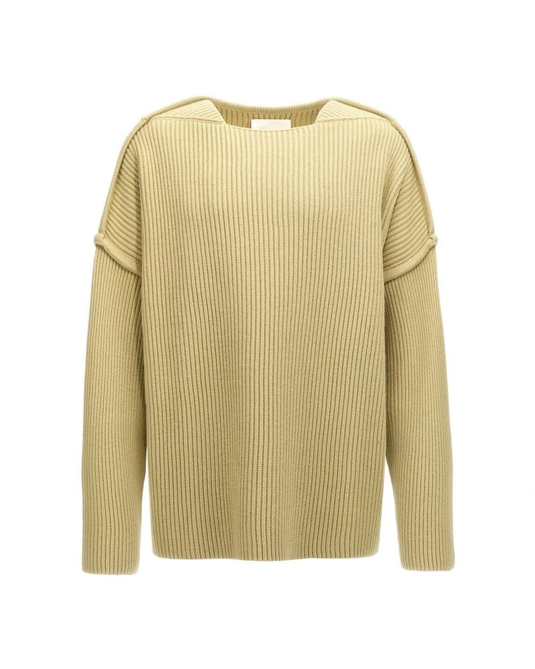 Jil Sander Geometric Neckline Sweater in het Green voor heren