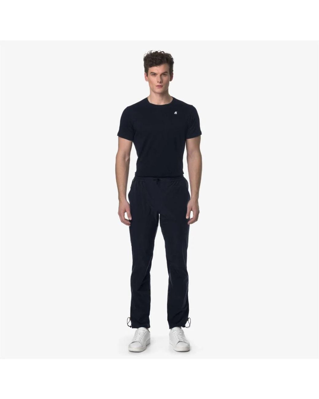K-Way Blue Slim-Fit Trousers for men