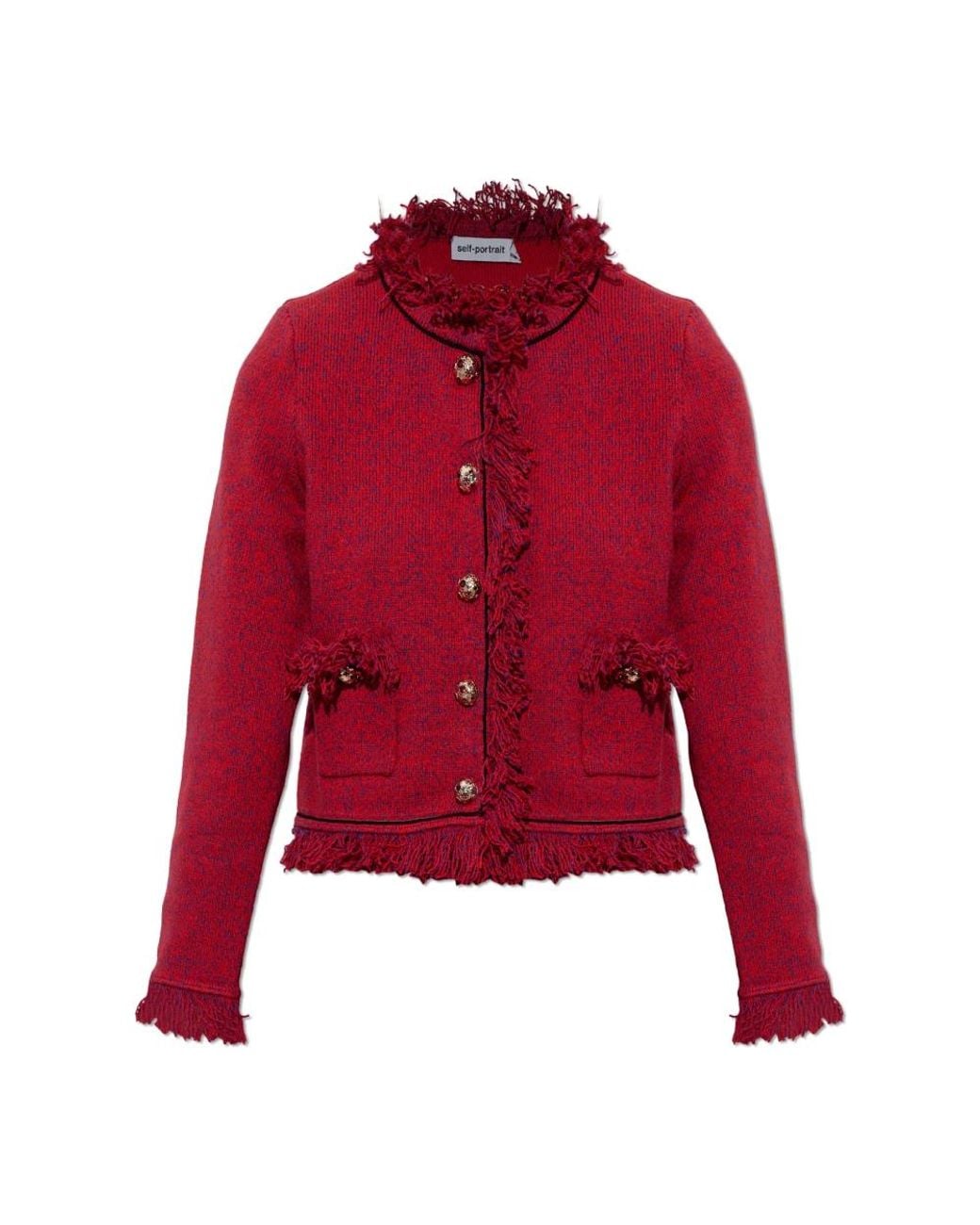 Cardigans Self-Portrait de color Red