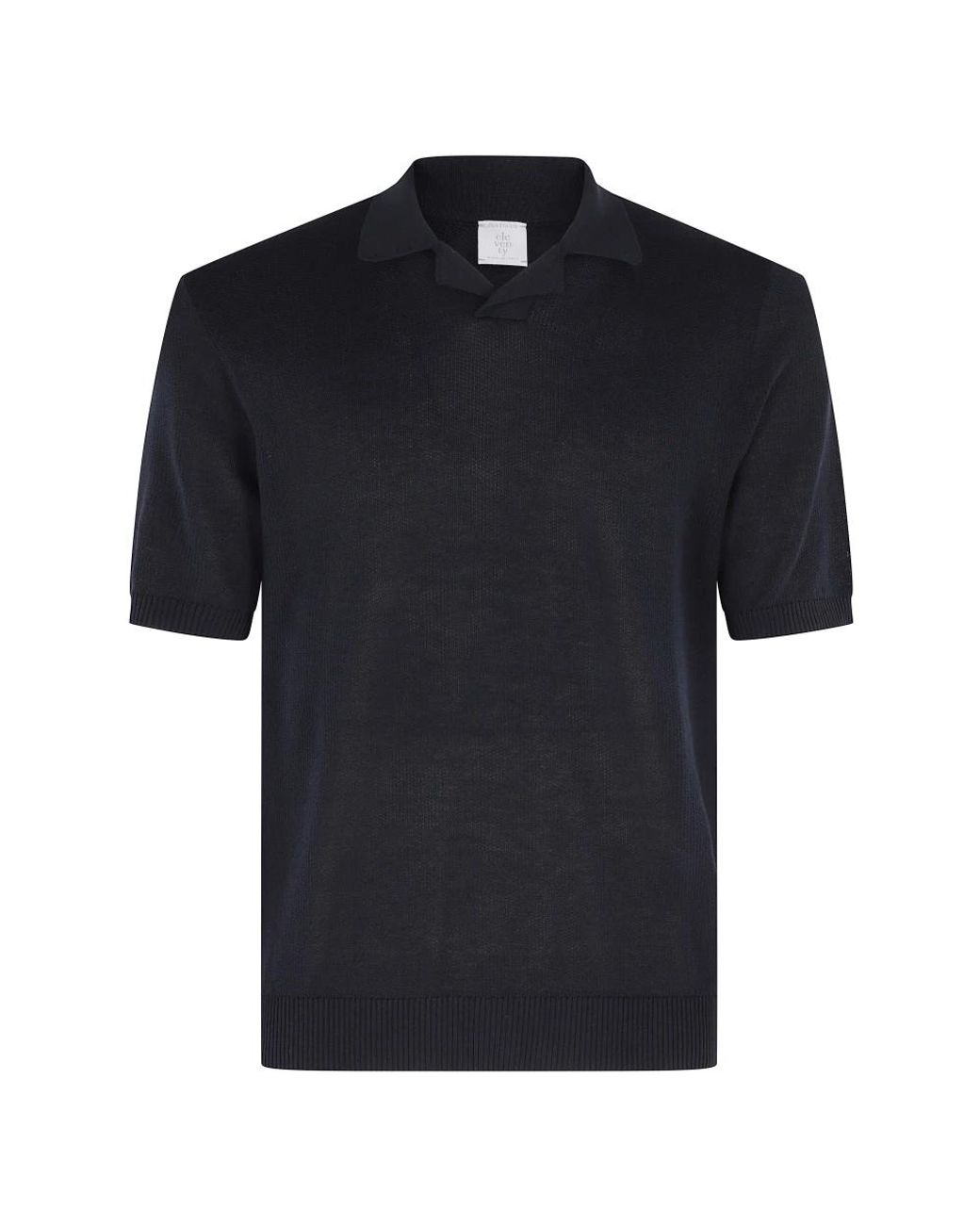 Eleventy Black Polo Shirts for men