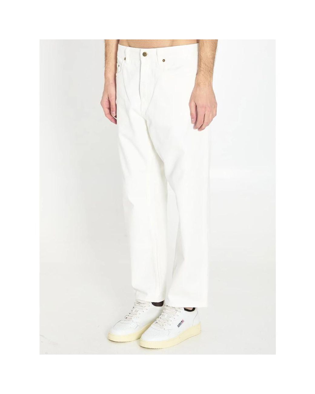 Golden Goose Deluxe Brand White Straight Jeans for men