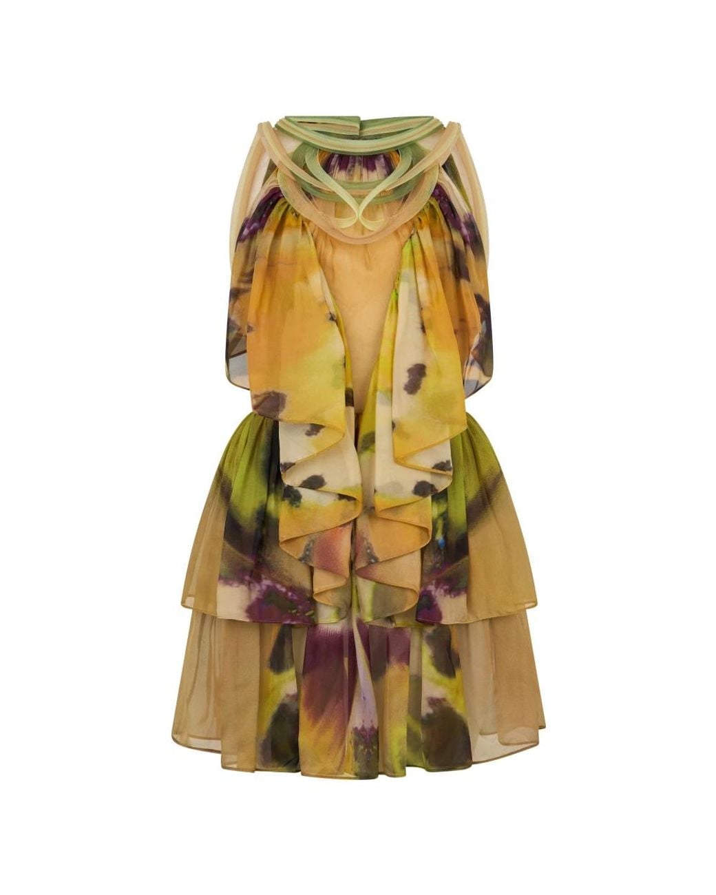 Alberta Ferretti Green Short Dresses