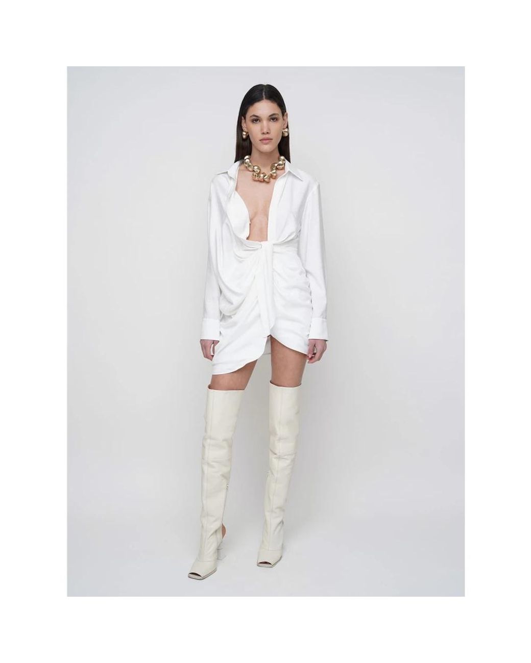 Jacquemus Kleedjes ,Wit ,Kleedjes in het White
