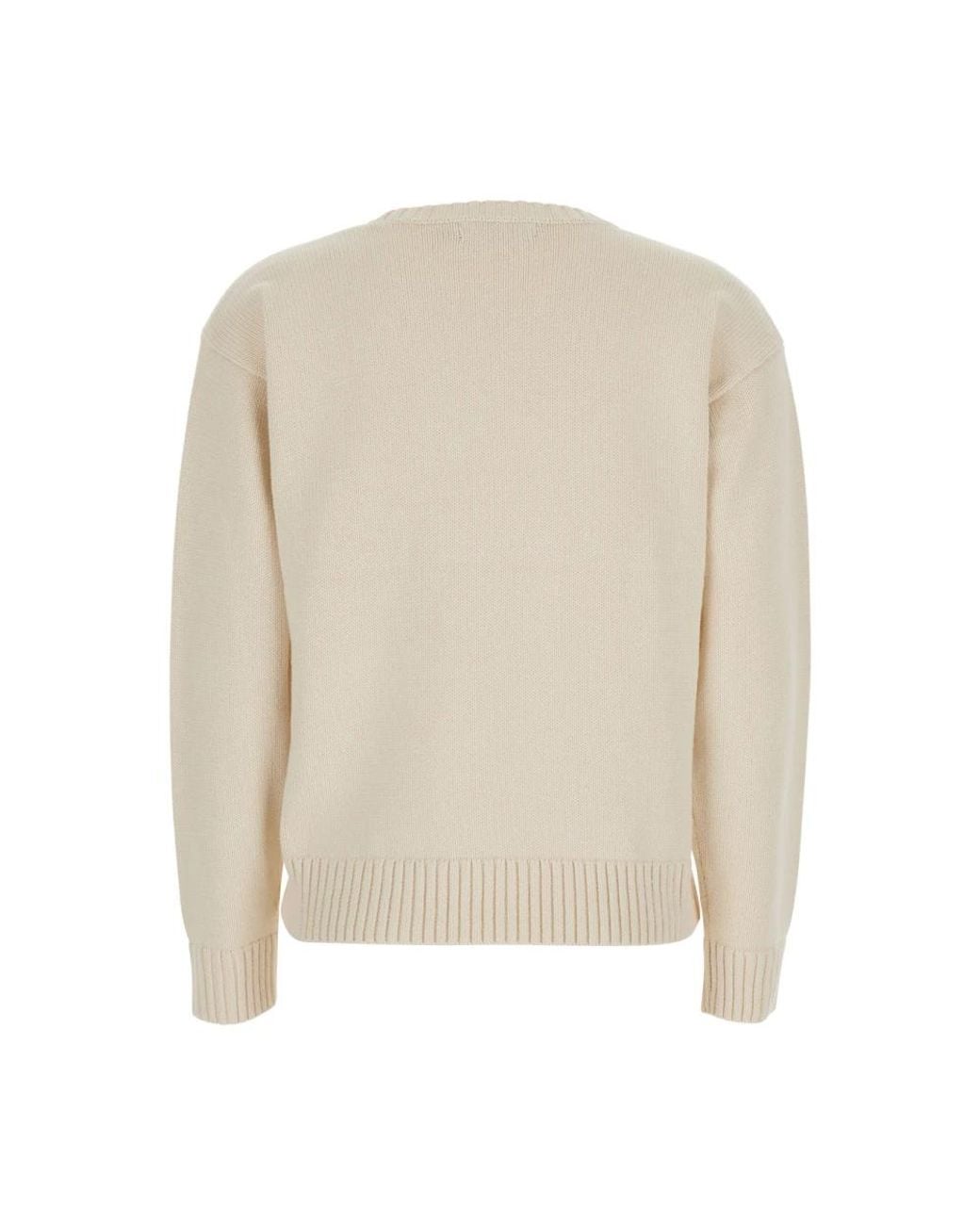 Ralph Lauren White Round-Neck Knitwear