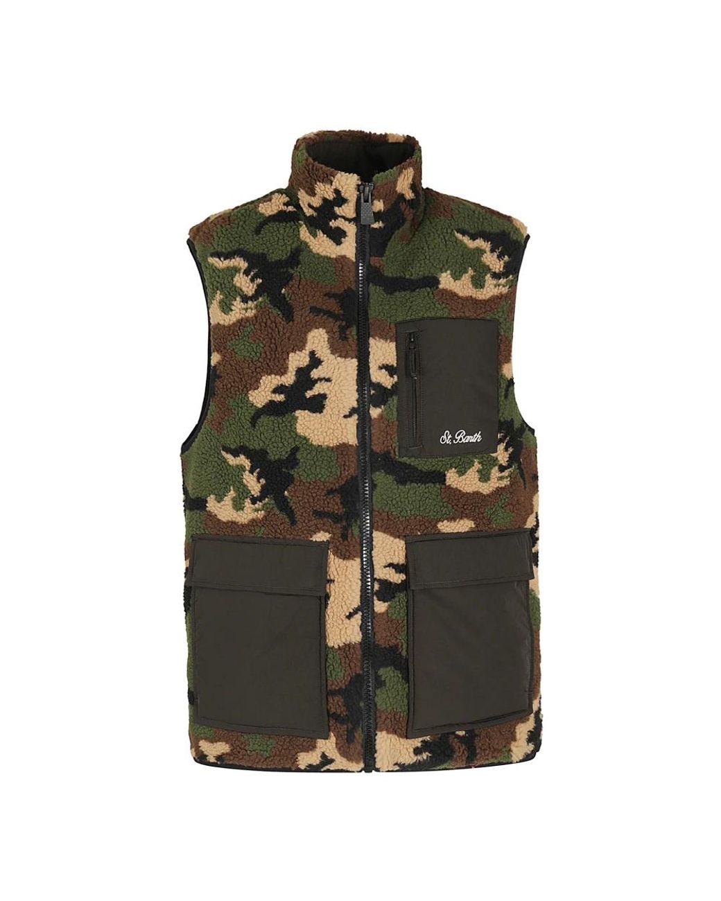 Mc2 Saint Barth Green Waistcoats for men