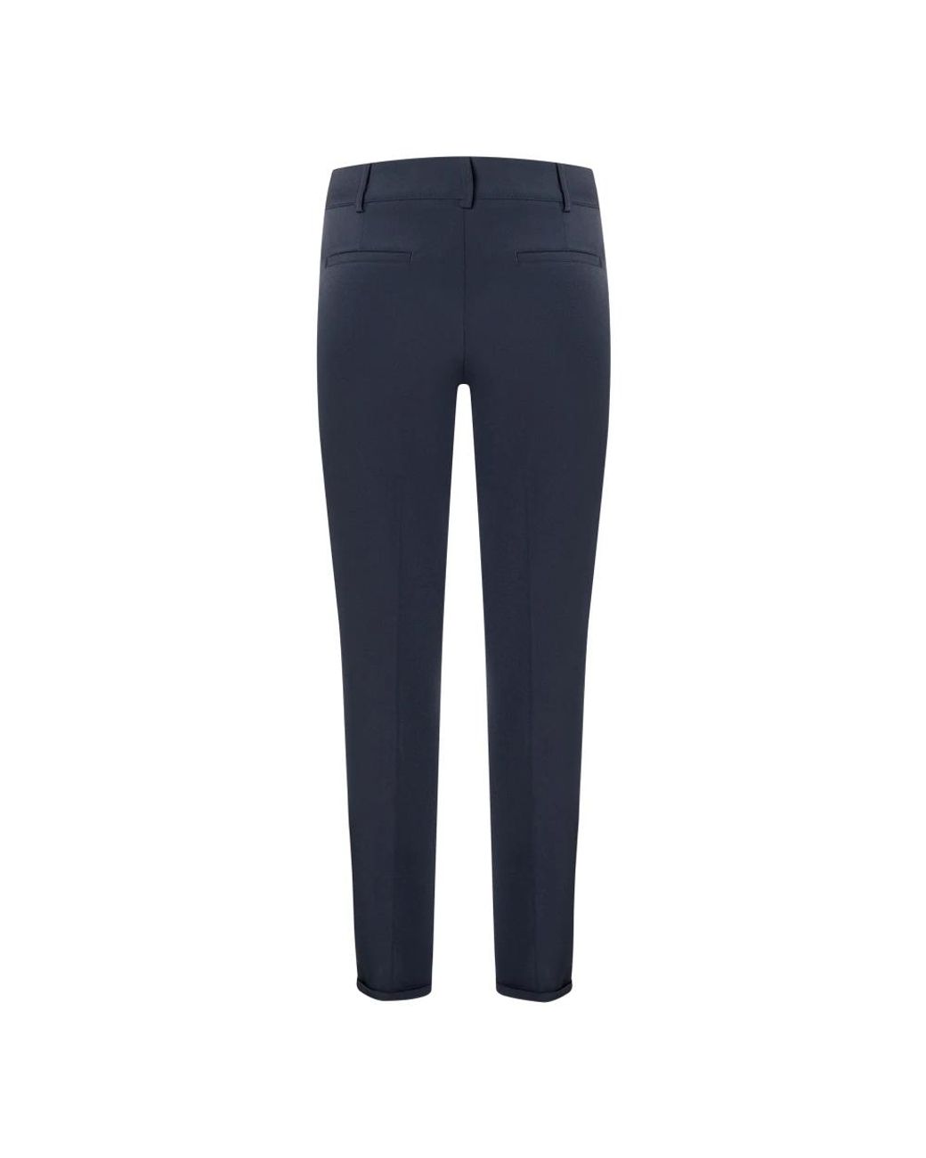 Cambio Blue Slim-Fit Trousers