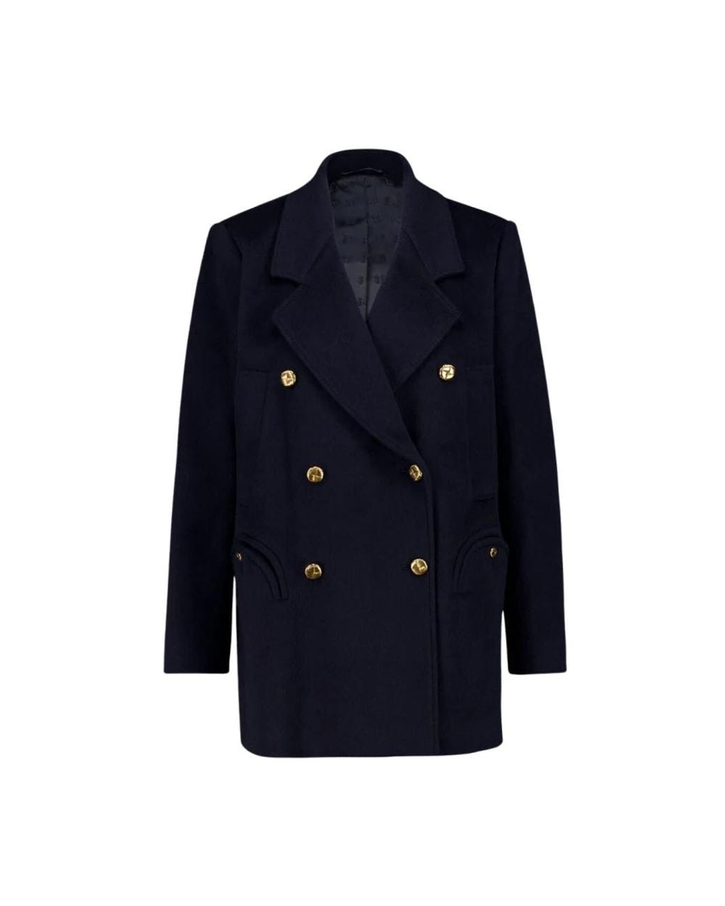 Blazé Milano Blue Double-Breasted Coats
