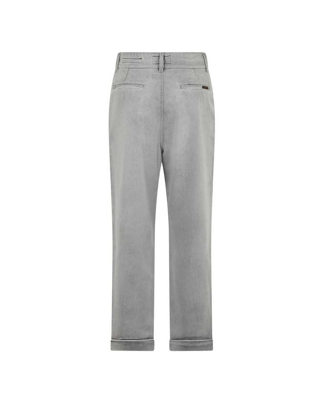 Moorer Gray Cropped Jeans