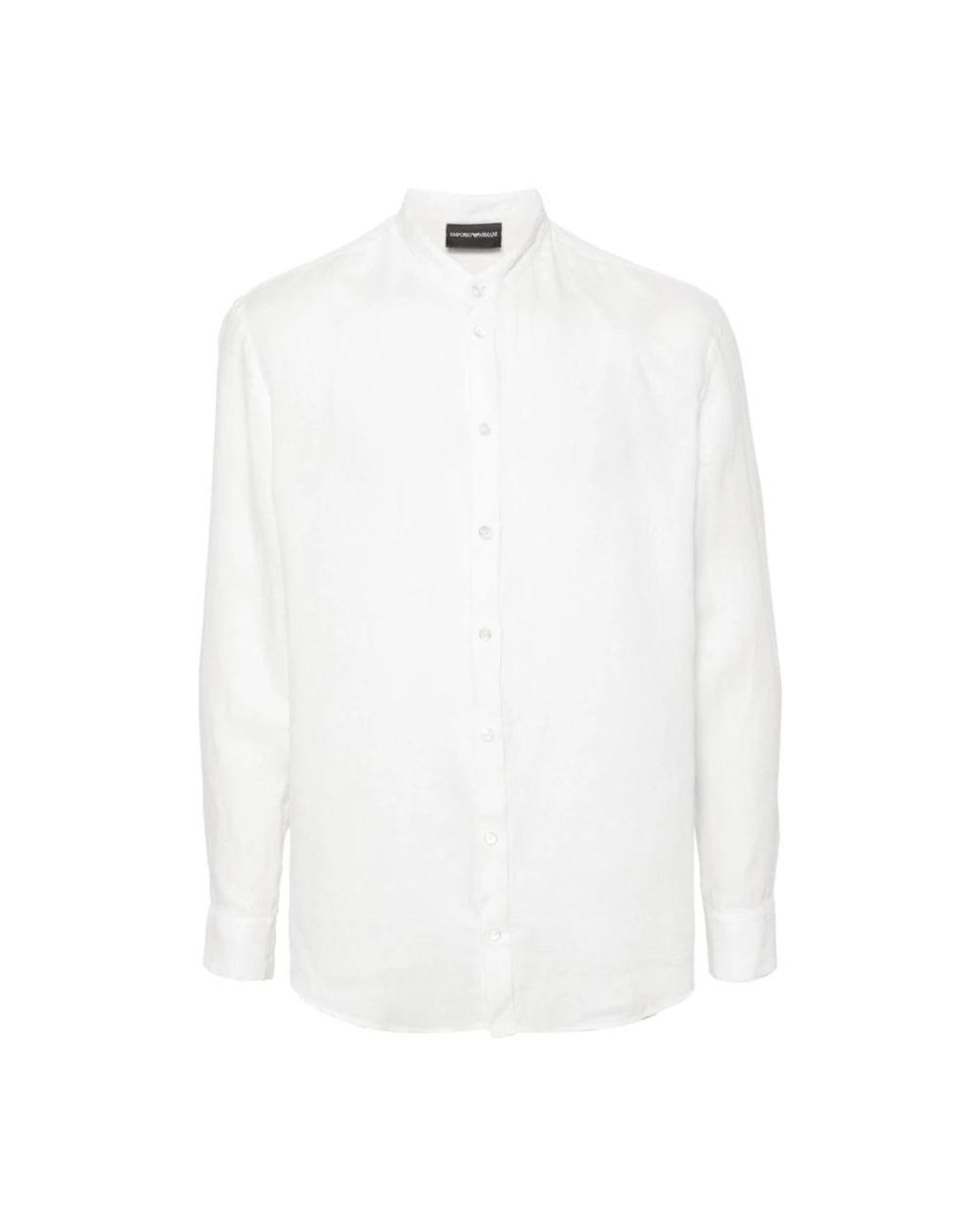 Emporio Armani Casual Shirts in White for Men Lyst
