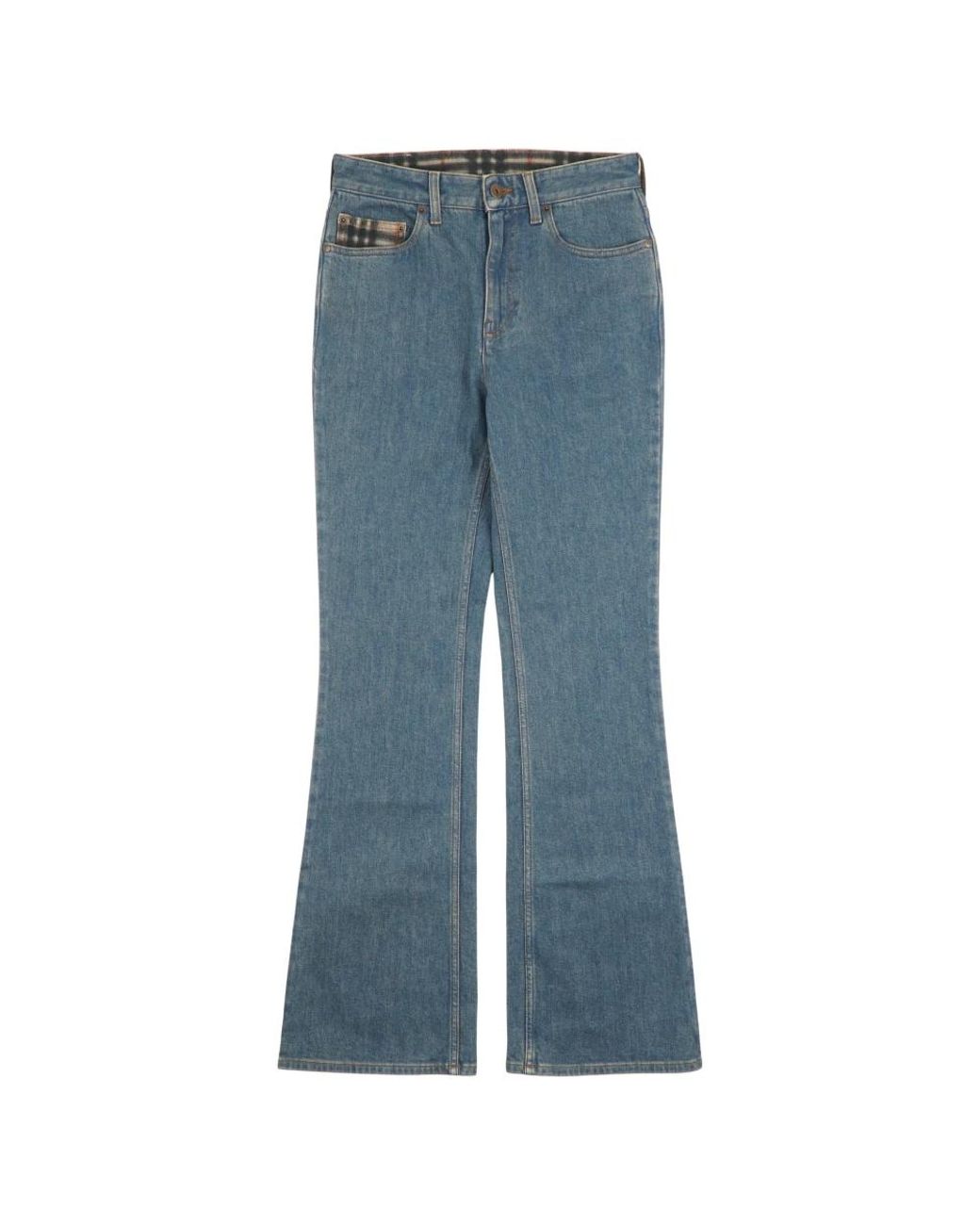 Burberry Jeans ,Blauw ,Denim Flared Jeans in het Blue