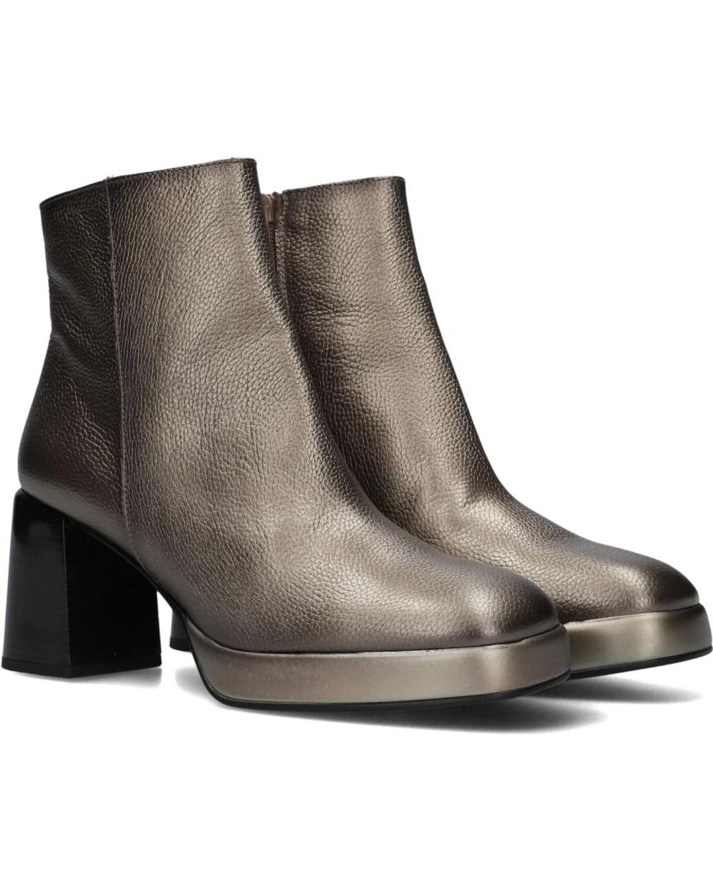 Hispanitas Gray Heeled Boots