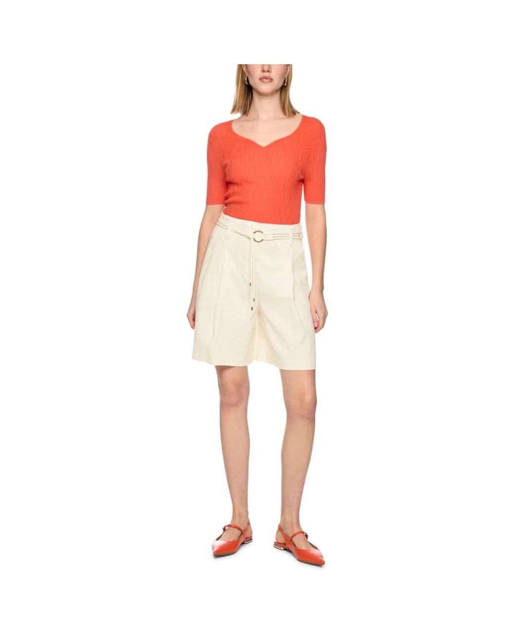 Marc Cain Warangal Shorts in het Red