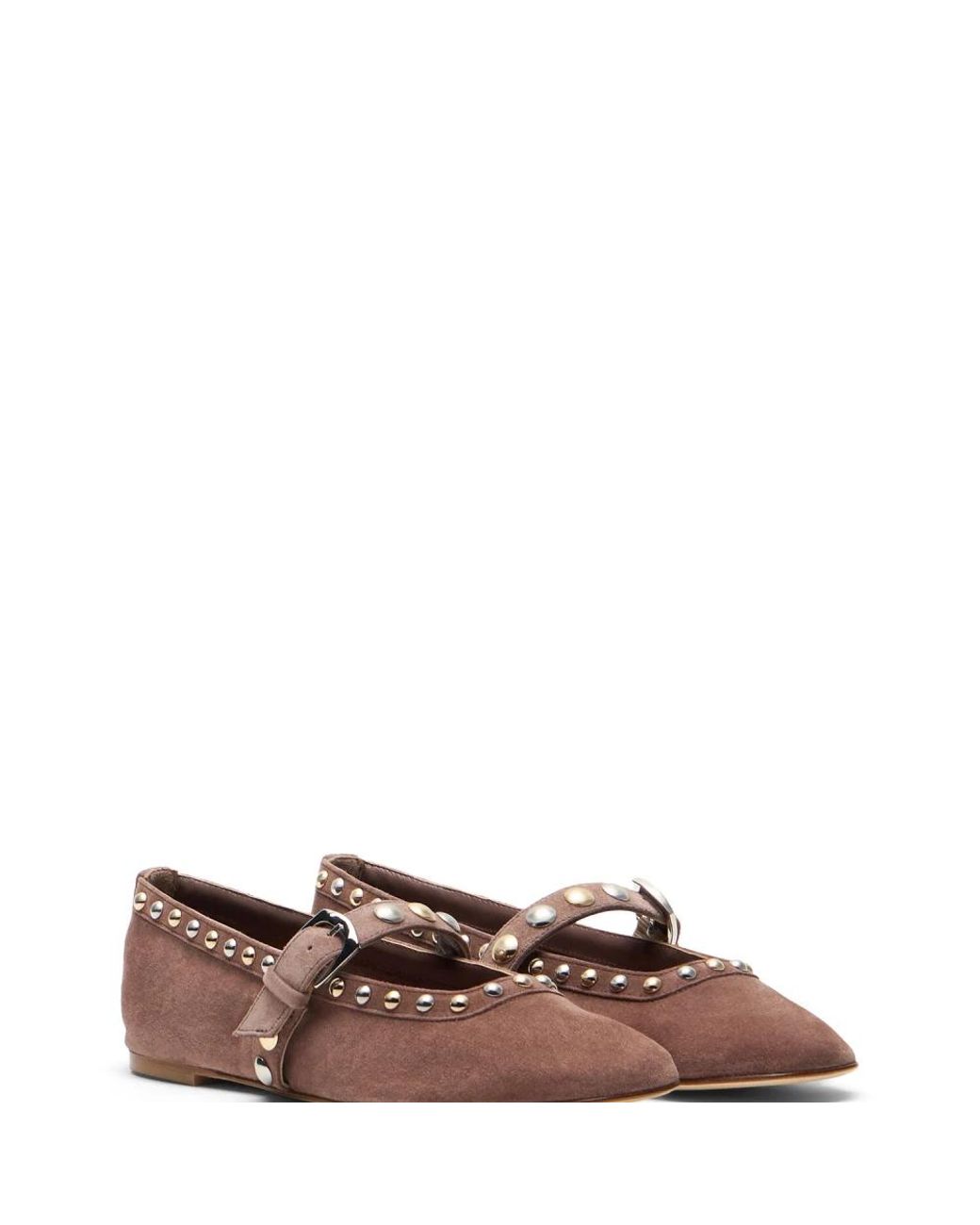 Stuart Weitzman Brown Ballerina Shoes