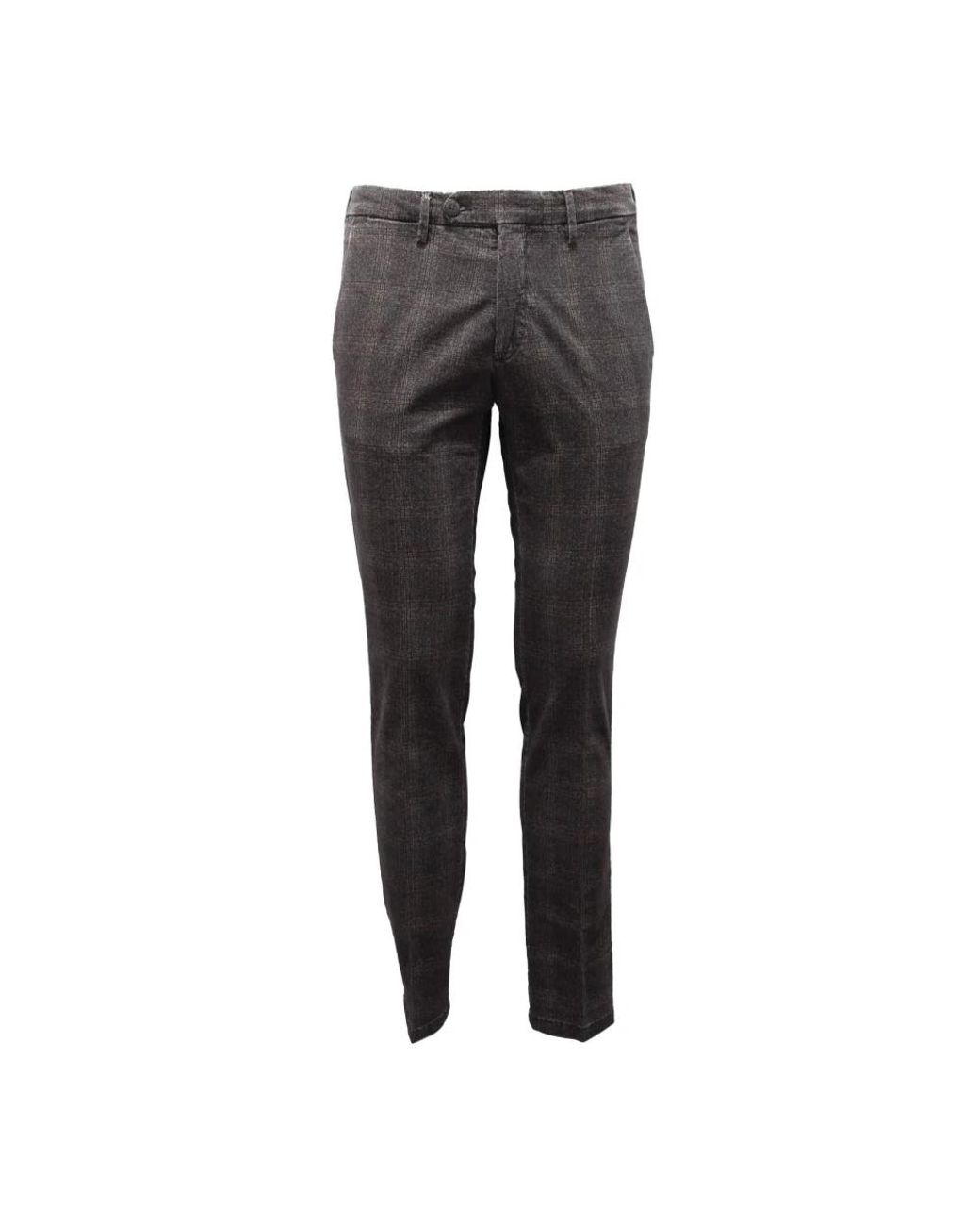 Michael Coal Gray Slim-Fit Trousers for men