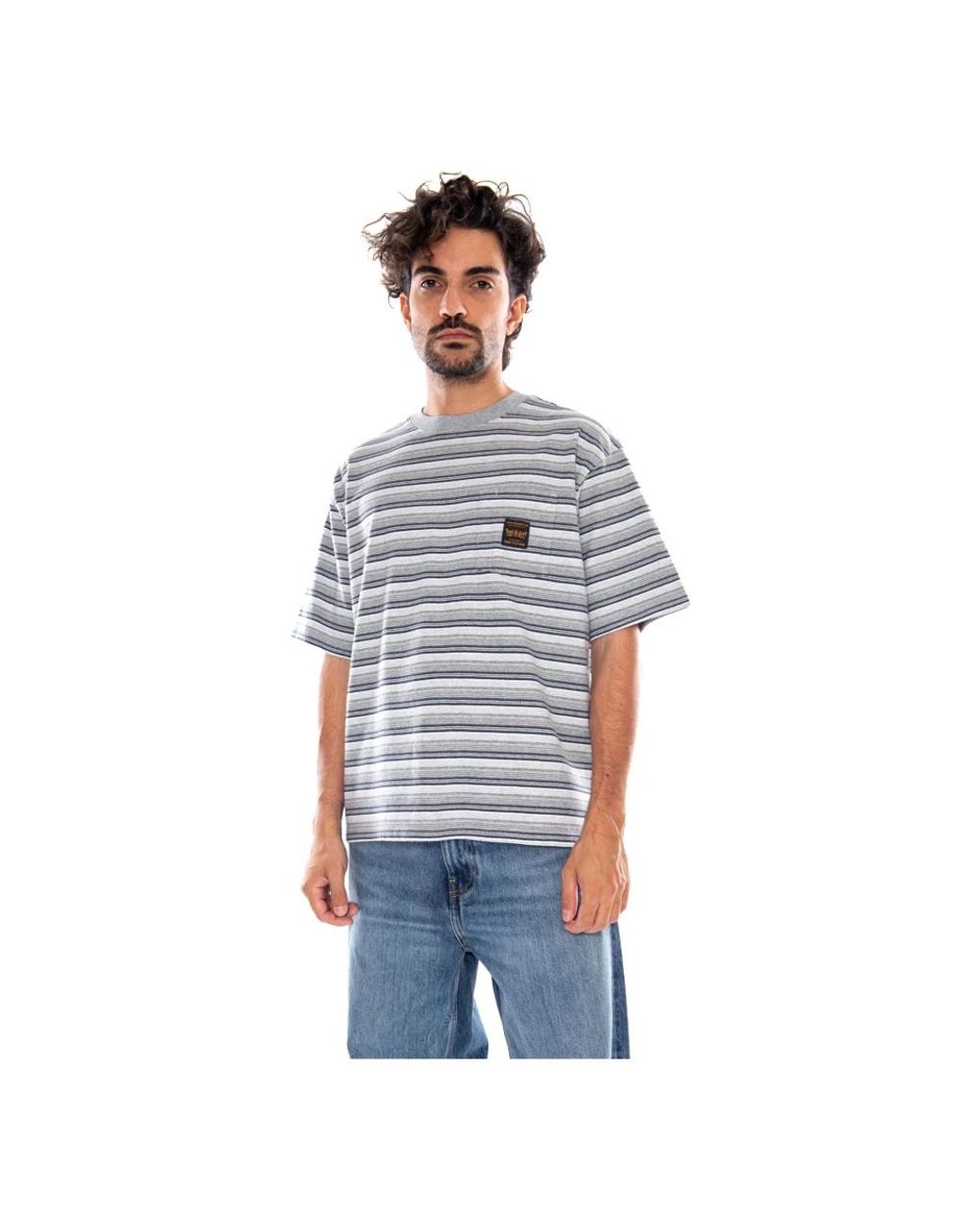 Levi's Tops ,Veelkleurig ,Katoen S/S Workwear Pocket Tee in het Gray voor heren