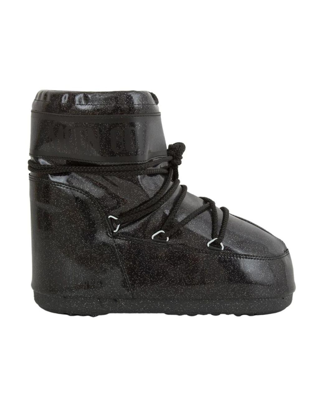Moon Boot Icon Low Glitter Boot in het Black