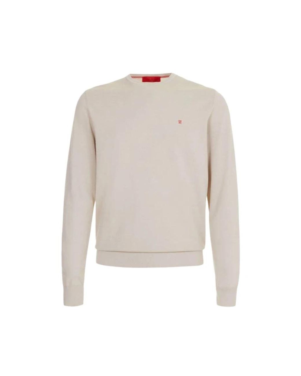 Carolina Herrera White Round-Neck Knitwear for men