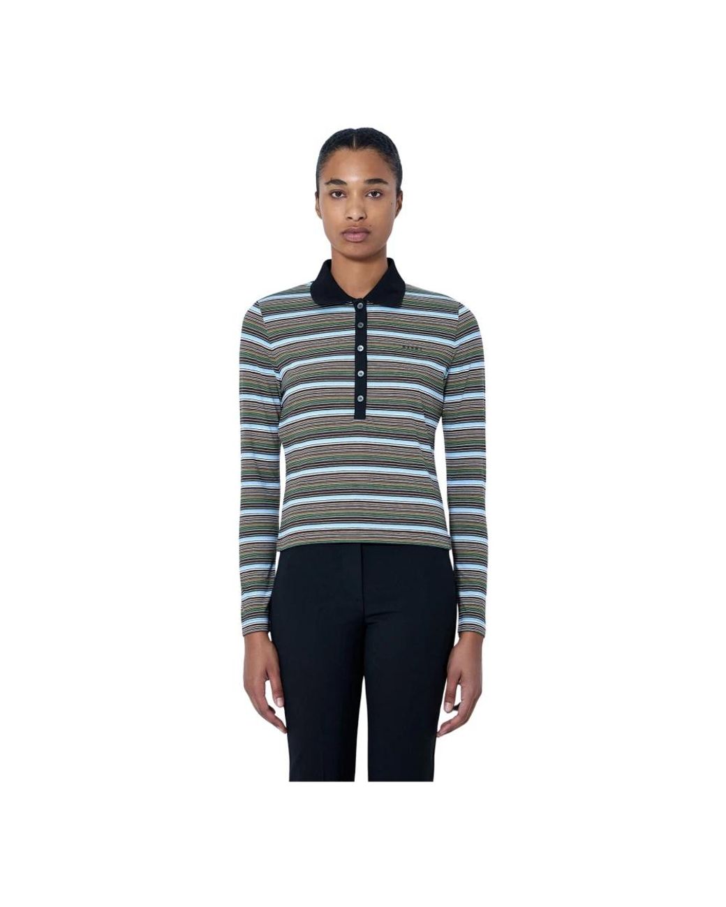 Marni Blue Polo Shirts