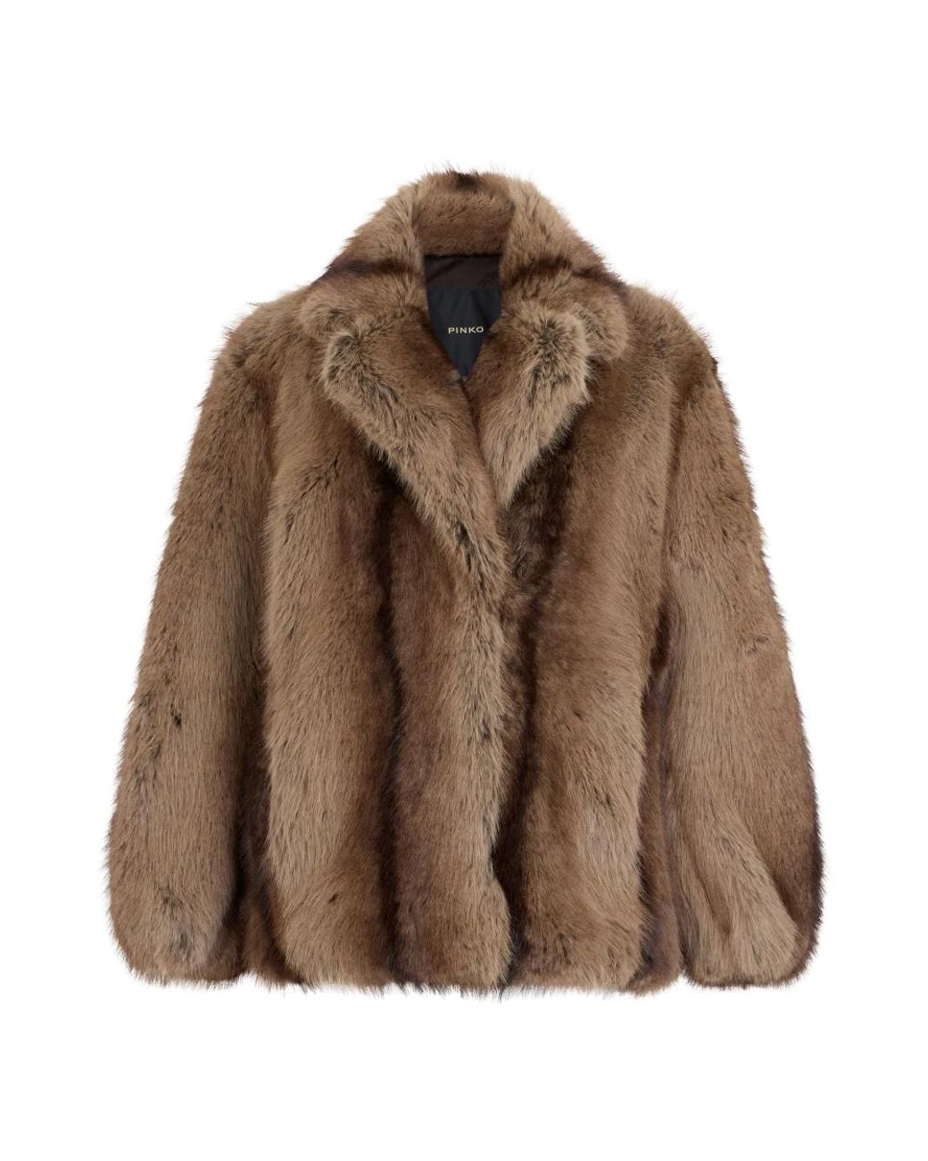 Pinko Brown Faux Fur & Shearling Jackets
