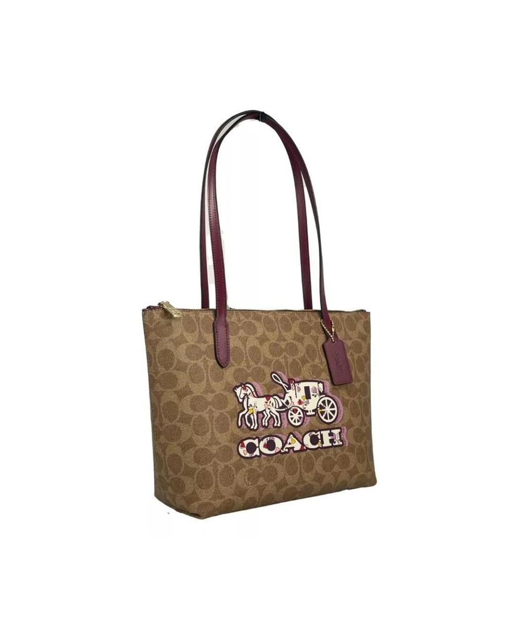COACH Tote Bags in Brown | Lyst