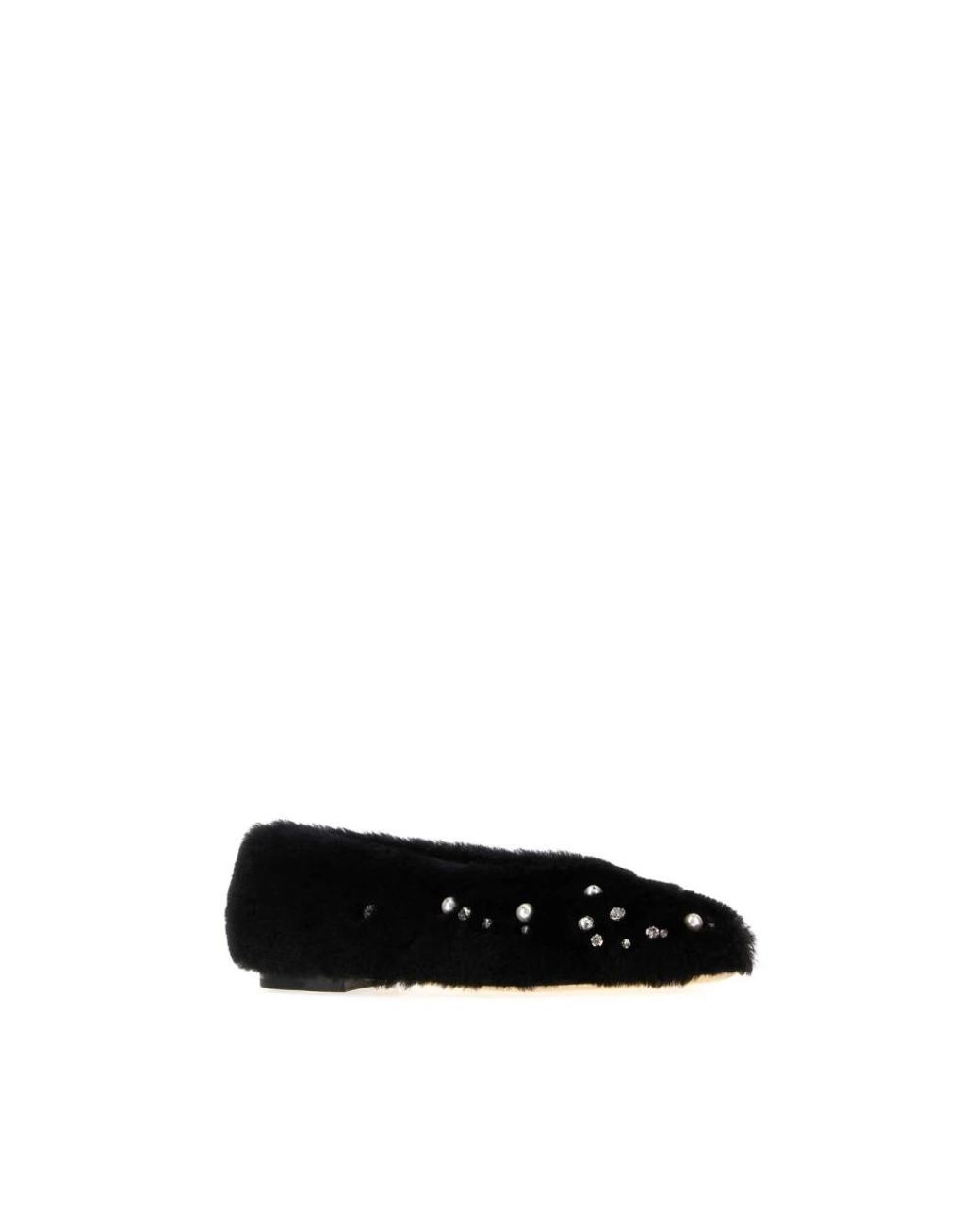 Jimmy Choo Black Margot Flat