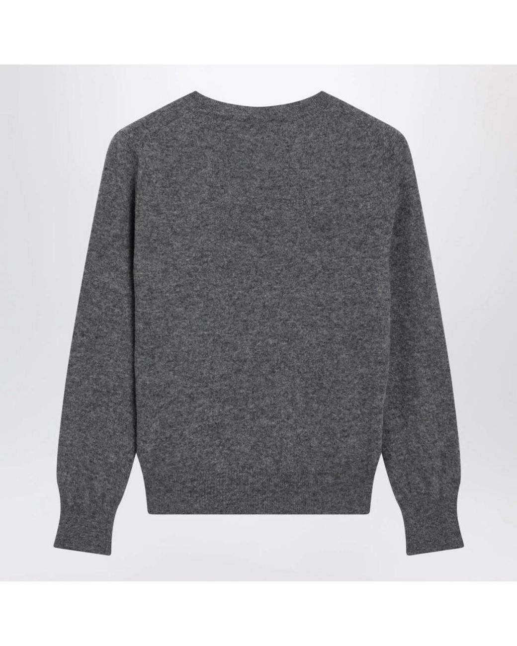 Miu Miu Gray V-Neck Knitwear