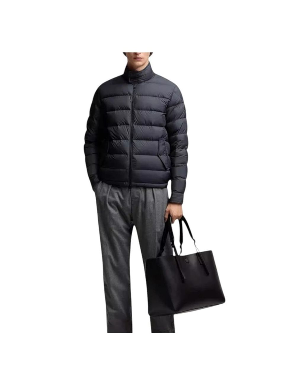 Moncler Blue Down Jackets for men