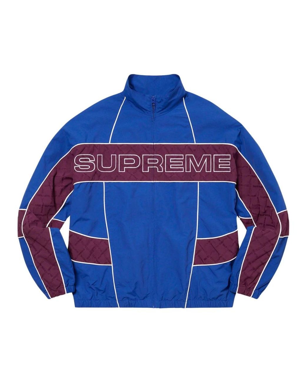 Supreme Limitierte auflage jacquard panel track jacket in 